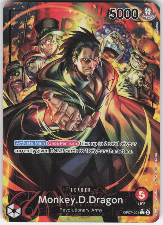 Monkey.D.Dragon (001) (Parallel) L 500 Years in the Future OP07-001 NM
