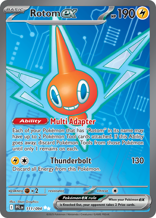 Rotom ex 111/094 Ultra Rare Phantasmal Flames NM/M