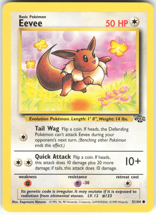 Eevee 51/64 Common Jungle Unlimited NM/LP
