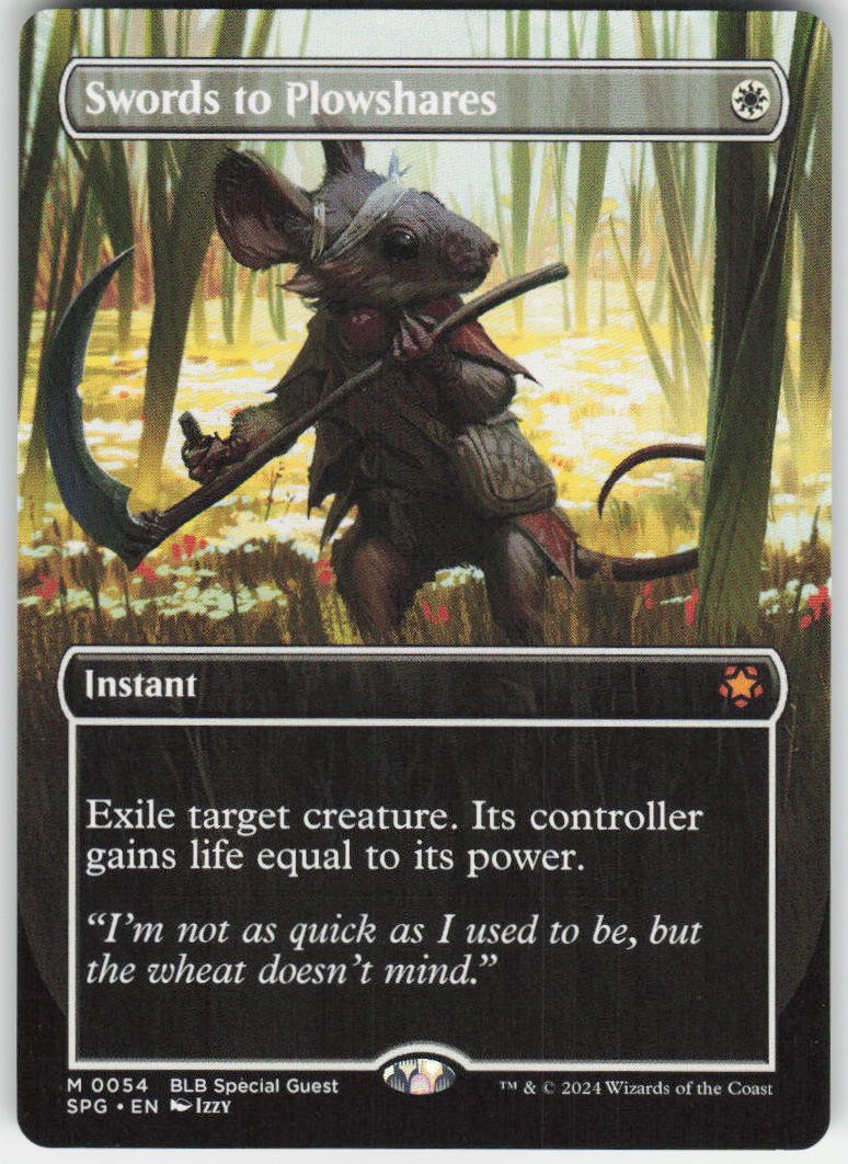 Swords to Plowshares (Borderless) M Special Guests 54 NM