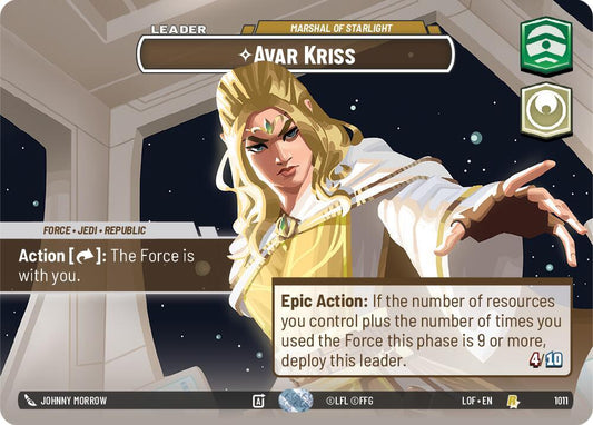 Avar Kriss - Marshal of Starlight (Showcase) 1011 Foil Legends of the Force NM/M