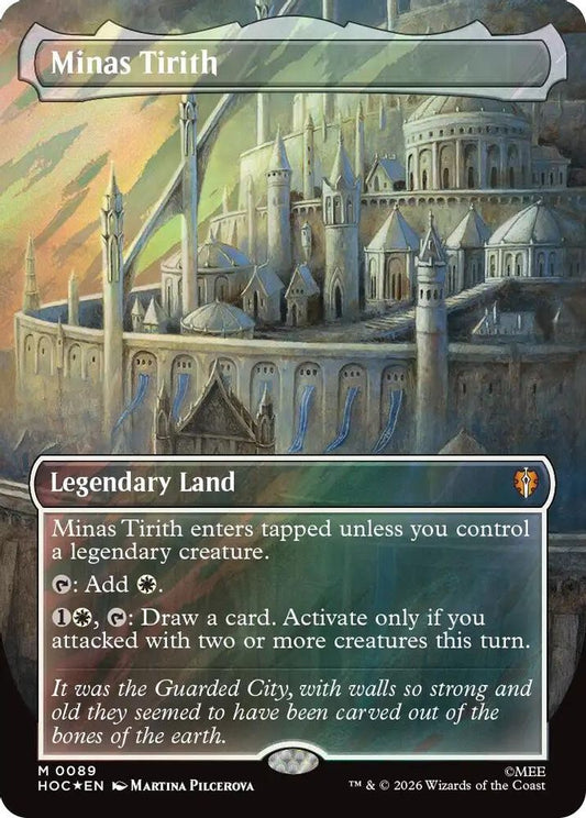 Minas Tirith (Borderless) (Surge Foil) 89 The Hobbit: Eternal-Legal Holo NM/M
