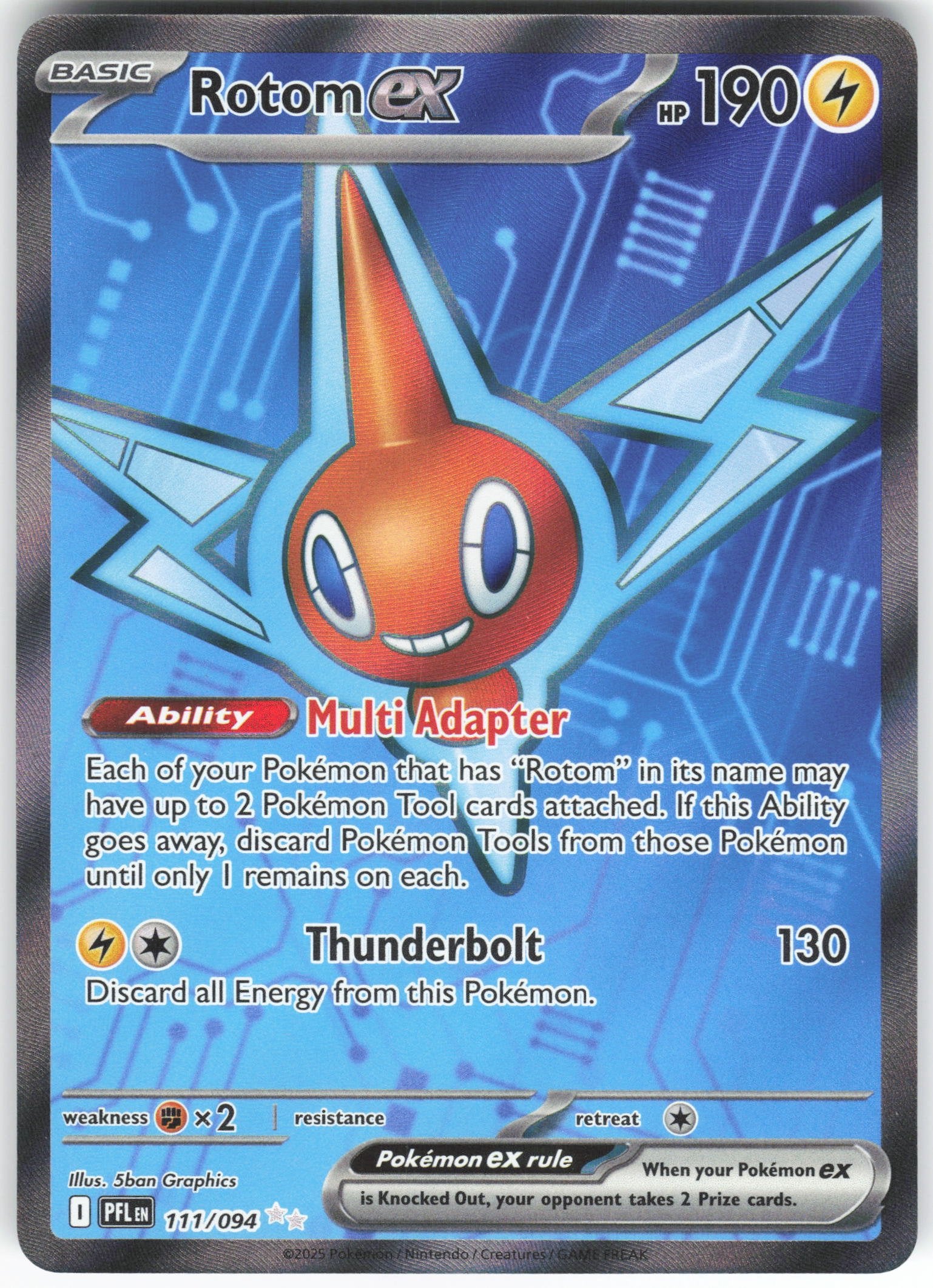 Rotom ex - Ultra Rare ME02: Phantasmal Flames 111/094 NM