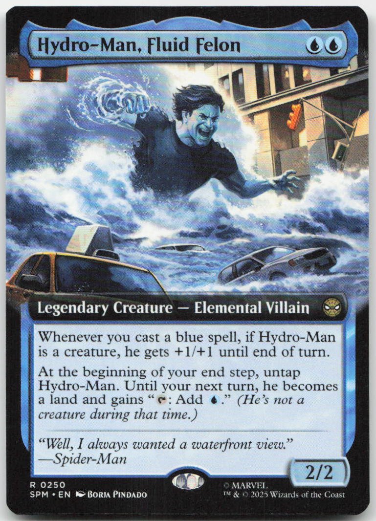 Hydro-Man, Fluid Felon (Extended Art) R Marvel's Spider-Man 250 NM