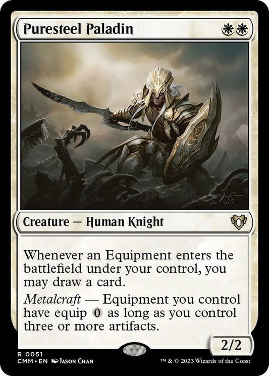 Puresteel Paladin 51 Rare Commander Masters NM/M