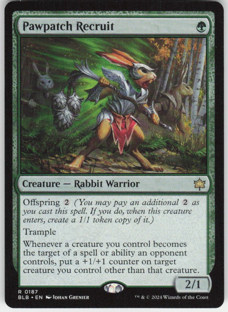 Pawpatch Recruit R Bloomburrow 187 NM