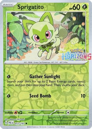 Sprigatito 012/193 Common Miscellaneous Cards & Products Holo NM/M