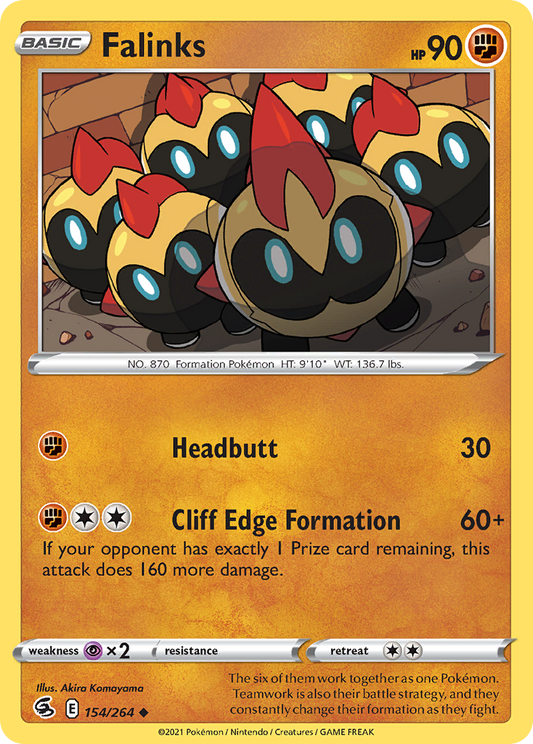Falinks 154/264 Uncommon Reverse Holo Fusion Strike NM/LP