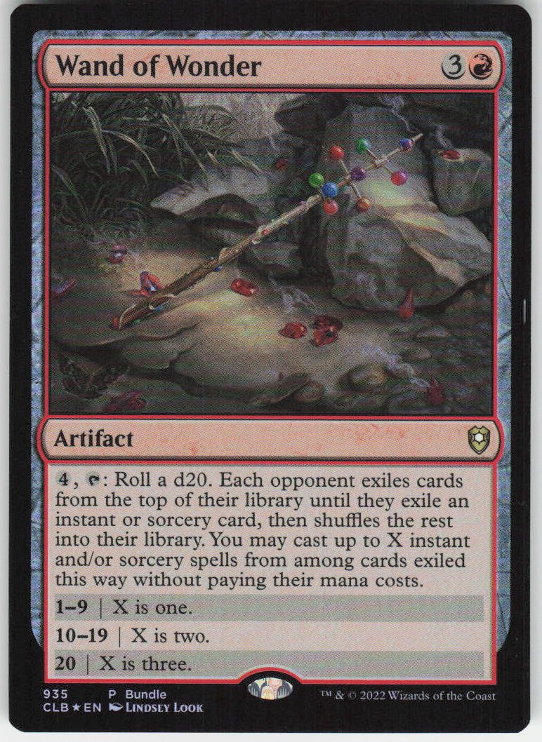 Wand of Wonder (CLB Bundle Foil) P Unique and Miscellaneous Promos 935 NM
