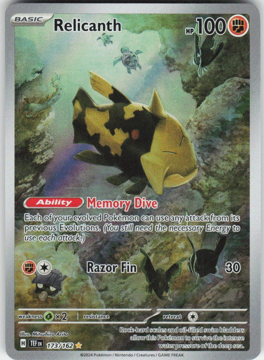 Relicanth - Illustration Rare SV05: Temporal Forces 173/162 NM