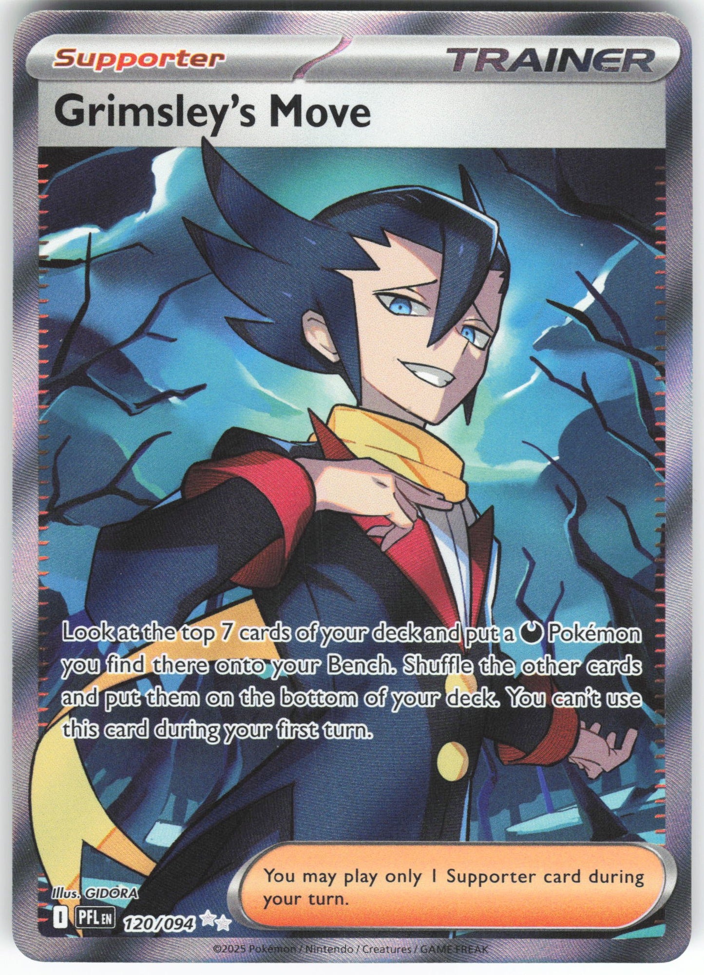 Grimsley's Move - Ultra Rare ME02: Phantasmal Flames 120/094 NM