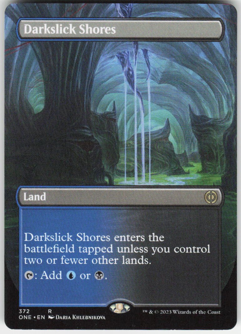Darkslick Shores (Borderless) R Phyrexia: All Will Be One 372 NM