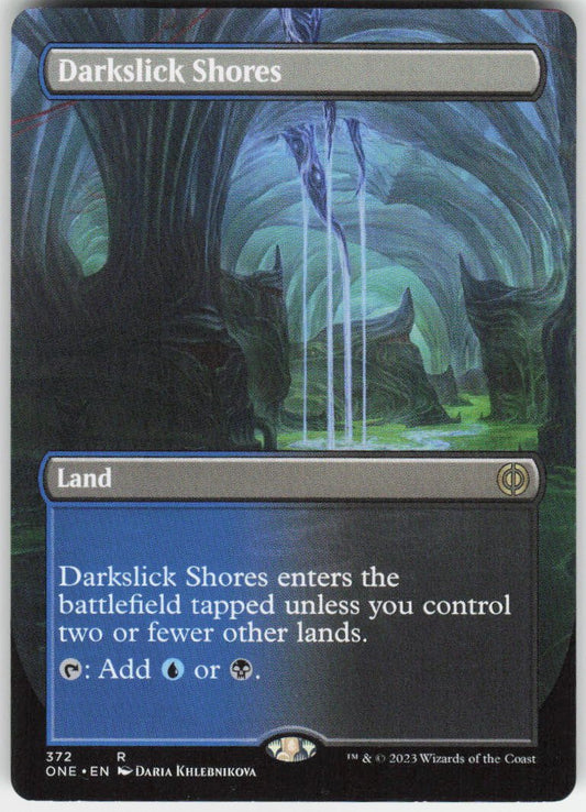 Darkslick Shores (Borderless) R Phyrexia: All Will Be One 372 NM