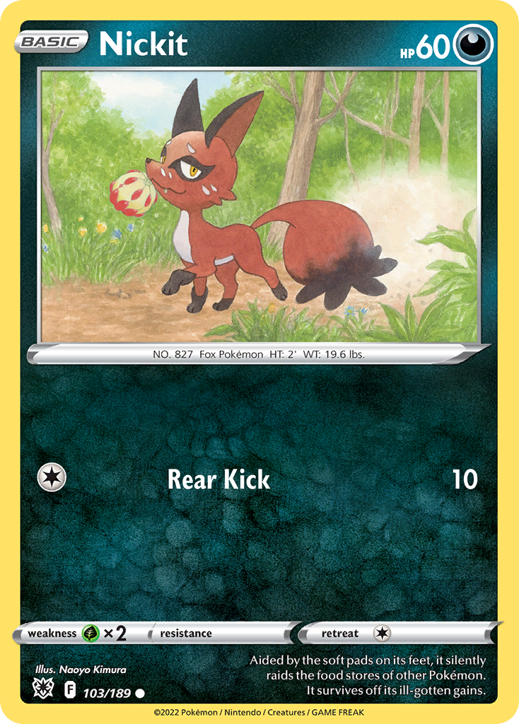 Nickit 103/189 Common Reverse Holo Astral Radiance NM/LP