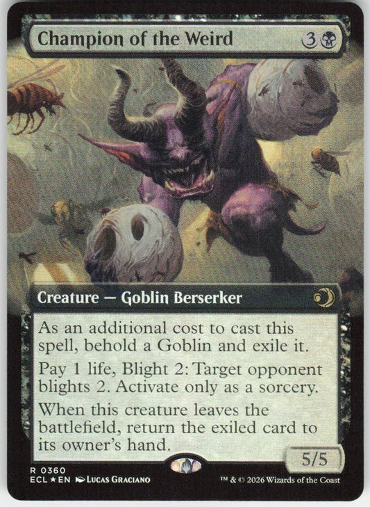 Champion of the Weird (Extended Art Foil) R Lorwyn Eclipsed 360 NM