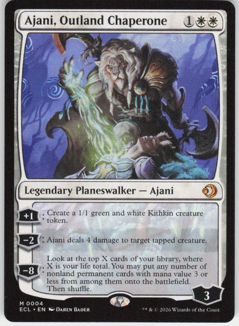 Ajani, Outland Chaperone M Lorwyn Eclipsed 4 NM