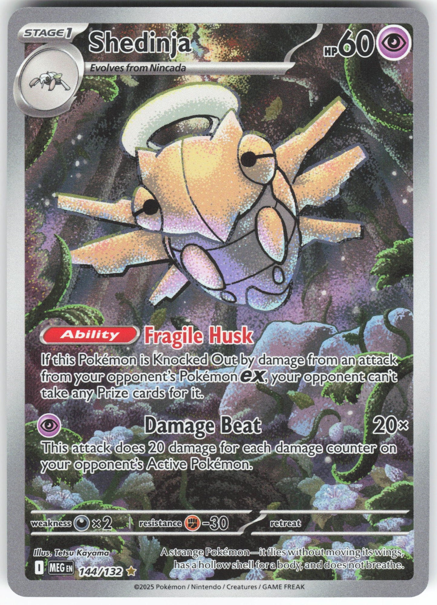 Shedinja - Illustration Rare ME01: Mega Evolution 144/132 NM