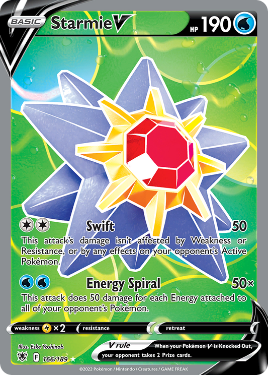 Starmie V 166/189 Ultra Rare Astral Radiance NM/M