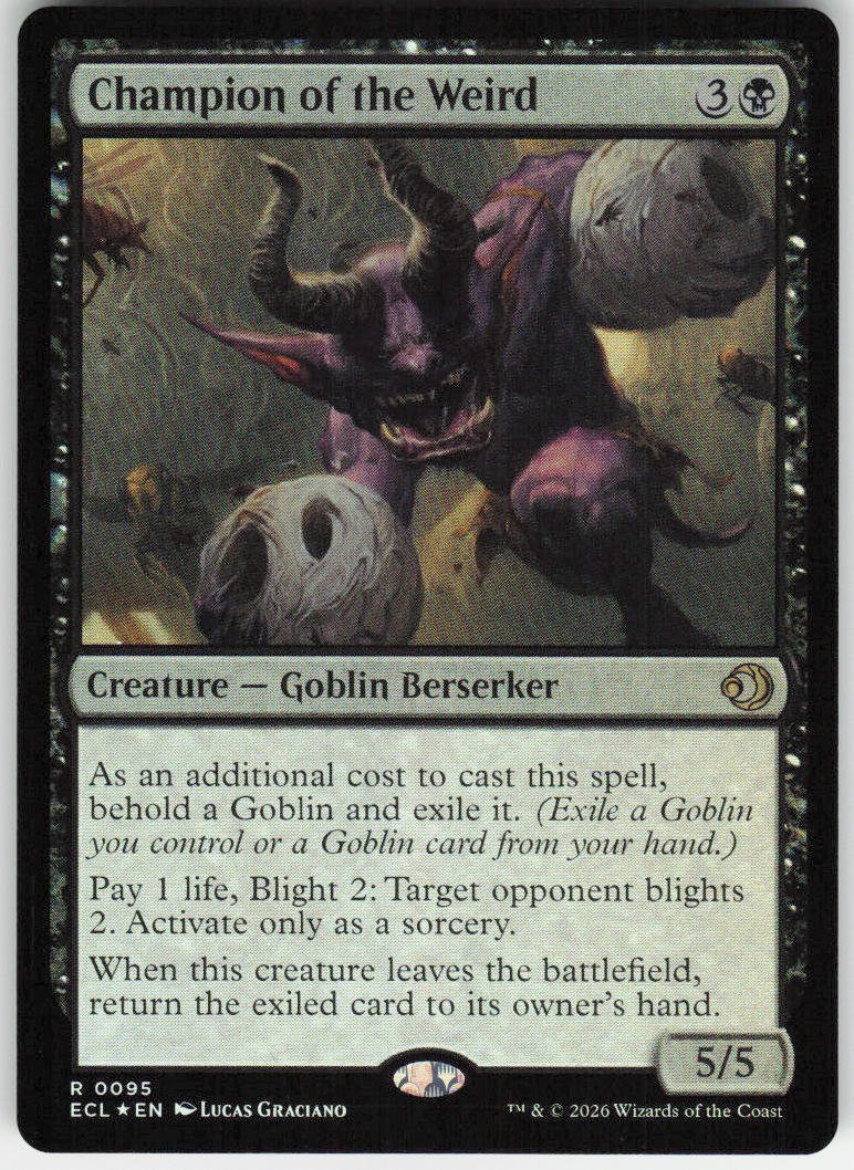 Champion of the Weird (Foil) R Lorwyn Eclipsed 95 NM