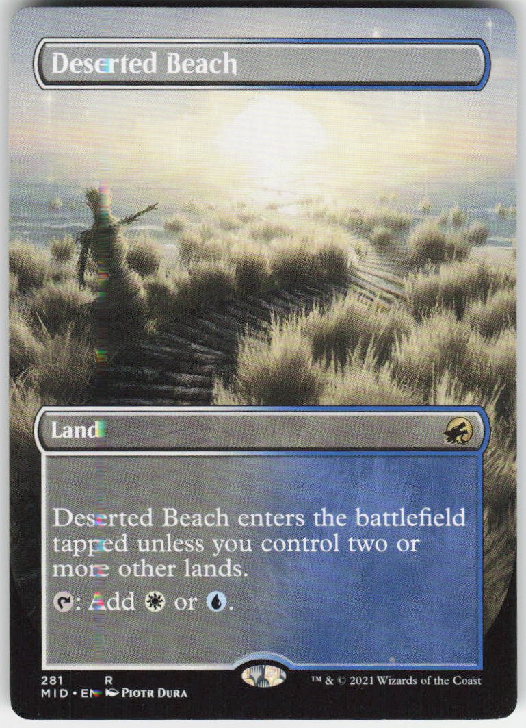 Deserted Beach (Borderless) R Innistrad: Midnight Hunt 281 NM