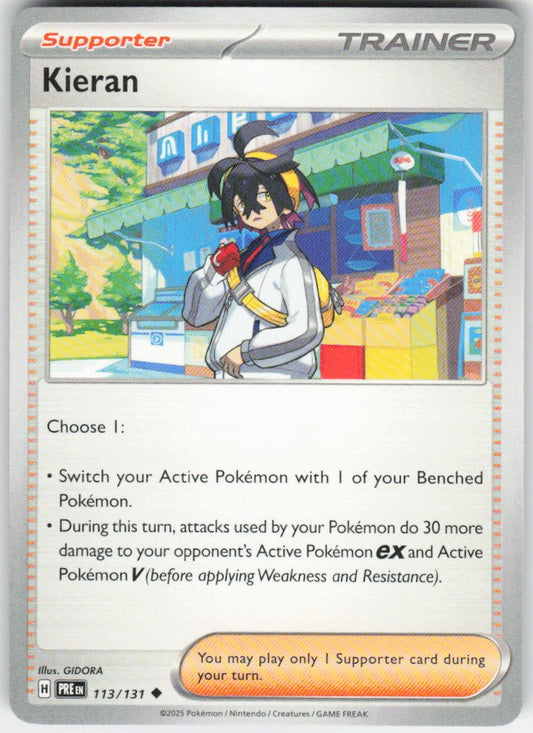 Kieran - Uncommon SV: Prismatic Evolutions 113/131 NM (Back)