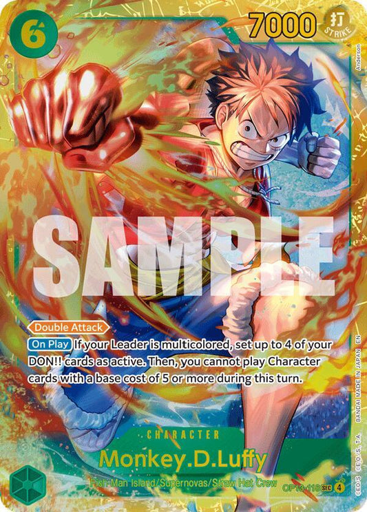 Monkey.D.Luffy (118) OP13-118 Secret Rare Foil Carrying On His Will NM/M