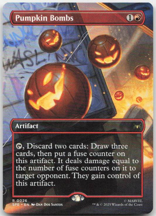 Pumpkin Bombs (Borderless) R Marvel's Spider-Man: Eternal-Legal 26 NM