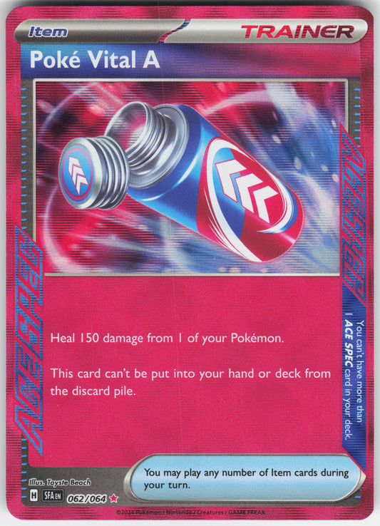Poke Vital A ACE SPEC Rare SV: Shrouded Fable 062/064 NM