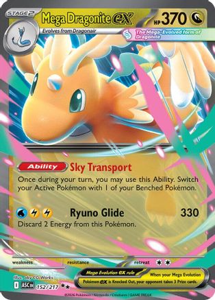 Mega Dragonite ex 152/217 Double Rare Ascended Heroes NM/M