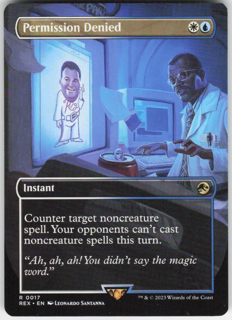 Permission Denied (Borderless) R Universes Beyond: Jurassic World Collection 17 NM