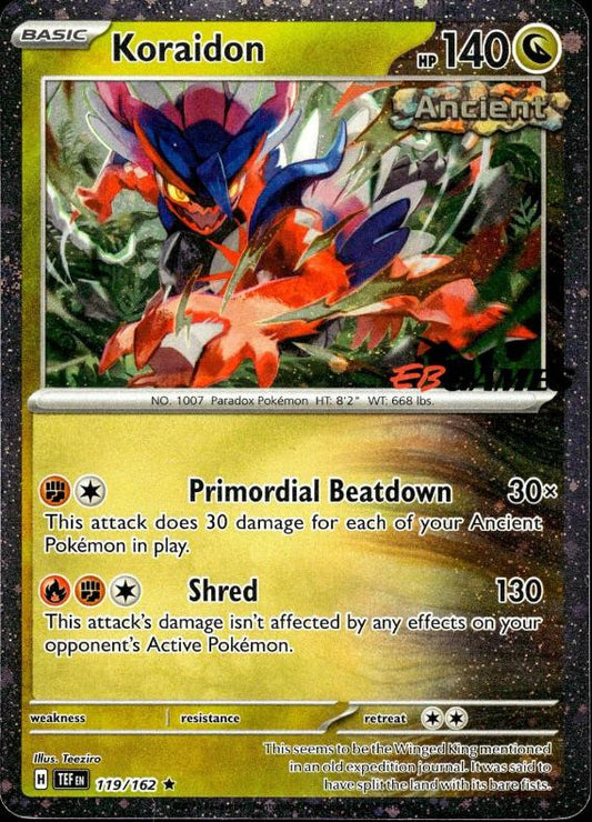 Koraidon (EB Games Promo) 119/162 Promo Miscellaneous Cards & Products Holo NM/M