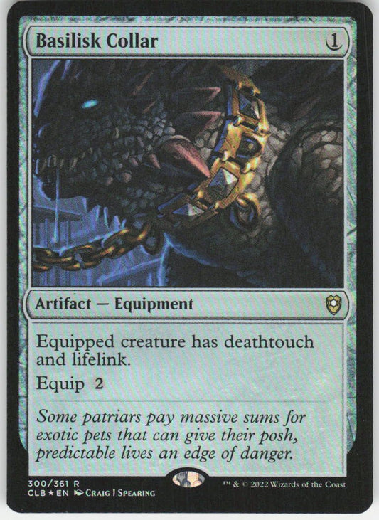 Basilisk Collar (Foil) R Commander Legends: Battle for Baldur's Gate 300 NM