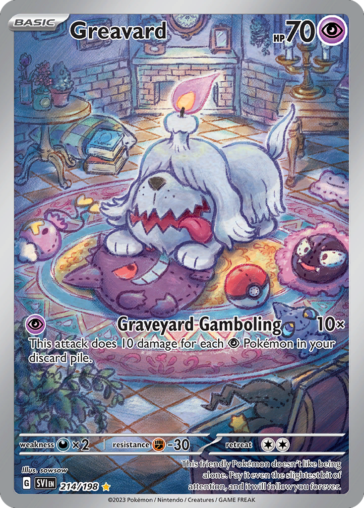 Greavard 214/198 Illustration Rare Scarlet & Violet NM/M