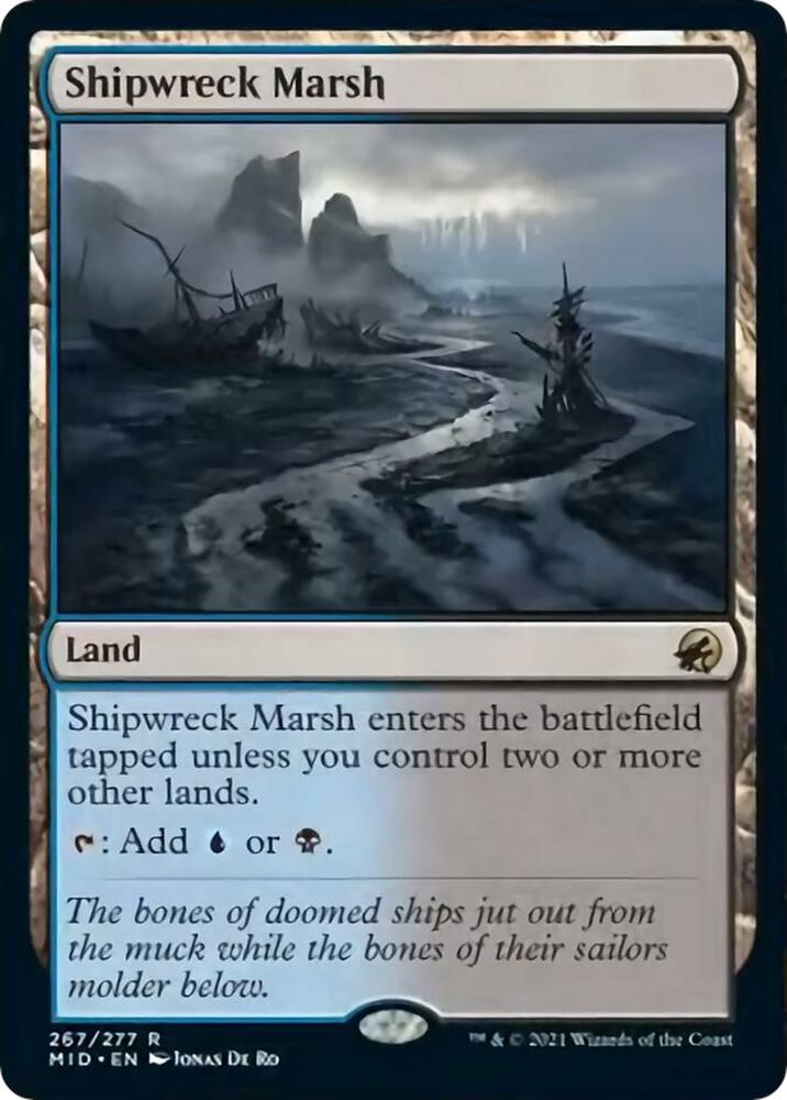 Shipwreck Marsh 267 Rare Innistrad: Midnight Hunt NM/M