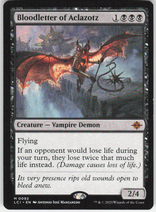 Bloodletter of Aclazotz M The Lost Caverns of Ixalan 92 NM
