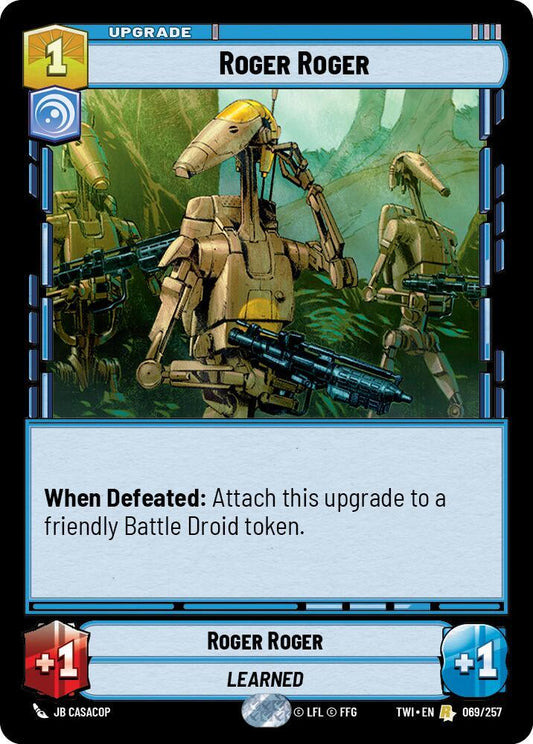 Roger Roger 069/257 Rare Foil Twilight of the Republic NM/M