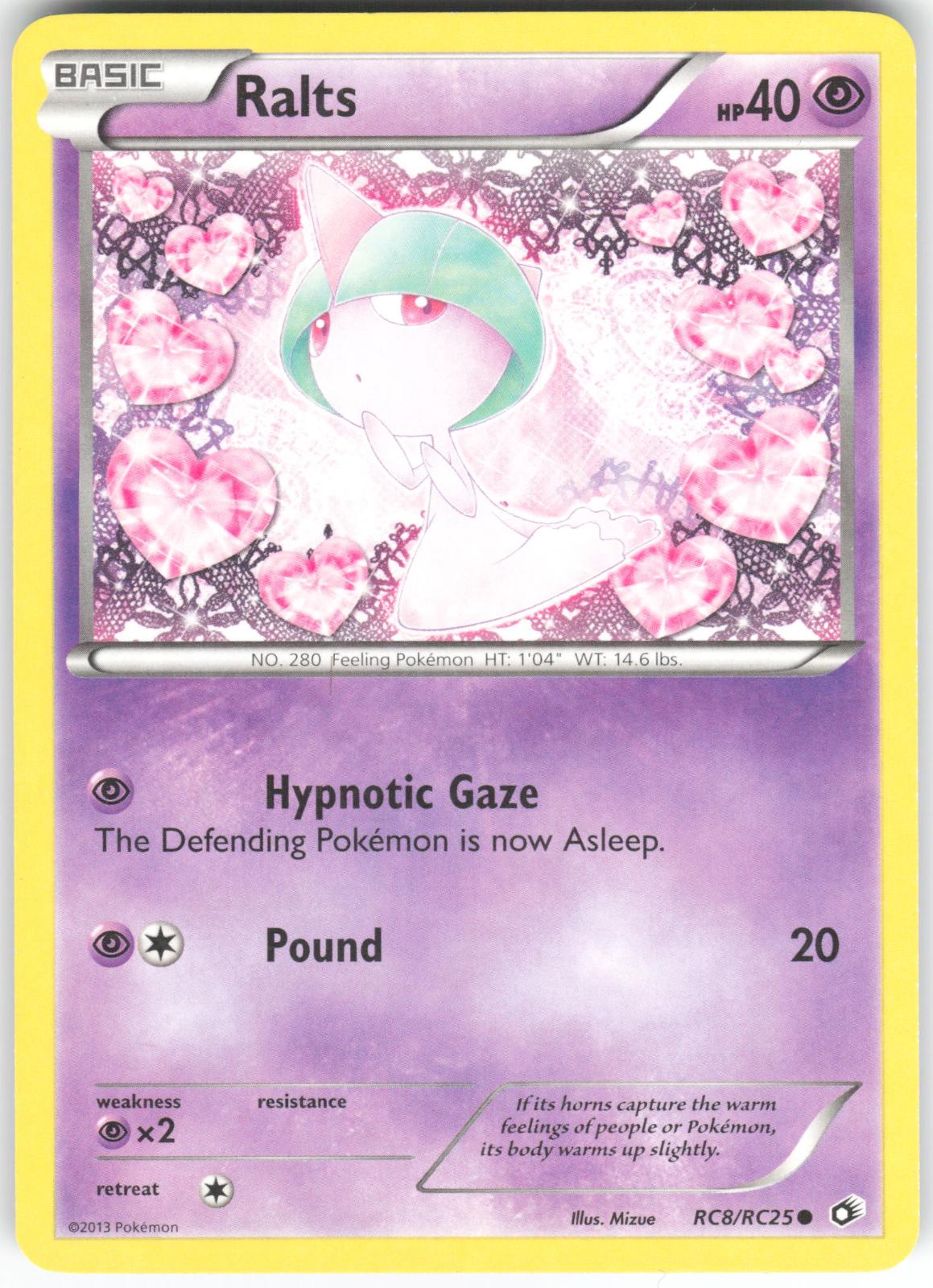 Ralts RC8/RC25 Common Legendary Treasures: Radiant Collection Holo LP
