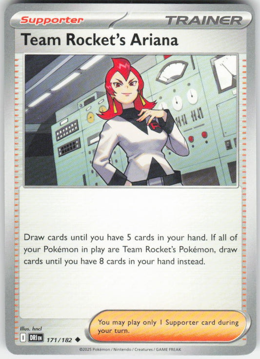 Team Rocket's Ariana - Uncommon SV10: Destined Rivals 171/182 NM (Back)