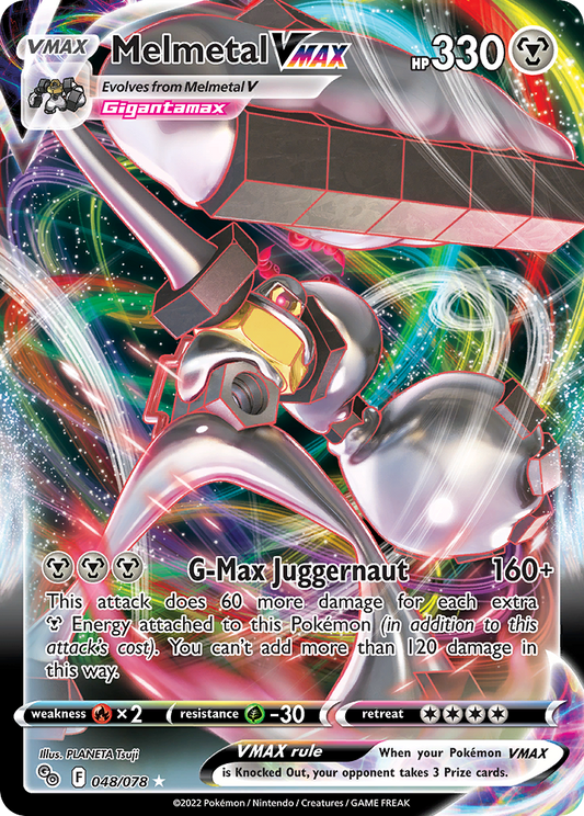 Melmetal VMAX 048/078 VMAX Rare Pokemon GO Holo NM/M