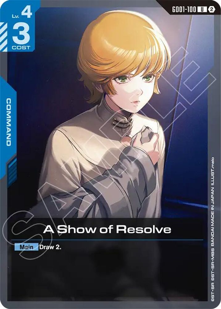 A Show of Resolve GD01-100 UC Deck Build Box Freedom Ascension NM/M