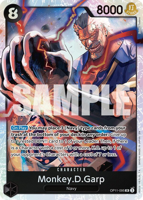 Monkey.D.Garp OP11-095 Super Rare A Fist of Divine Speed NM/M