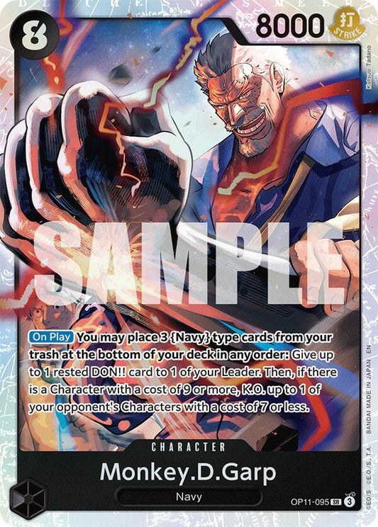 Monkey.D.Garp OP11-095 Super Rare A Fist of Divine Speed NM/M