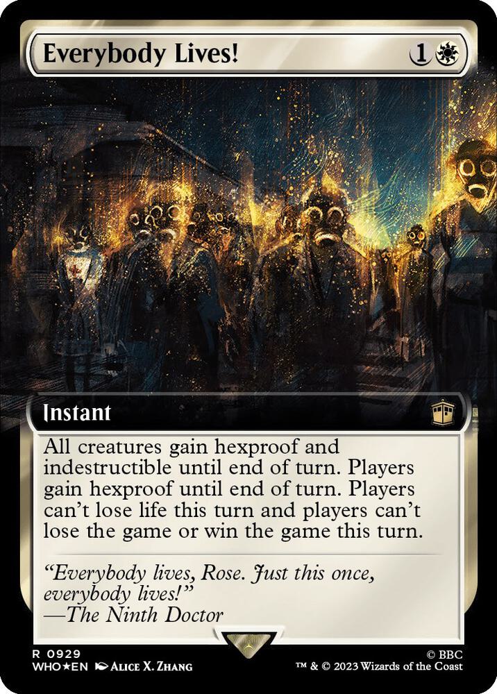 Everybody Lives! (Extended Art) (Surge Foil) 929 Foil Universes Beyond: Doctor Who NM/M