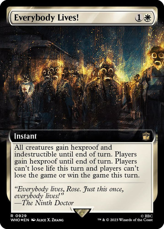 Everybody Lives! (Extended Art) (Surge Foil) 929 Foil Universes Beyond: Doctor Who NM/M