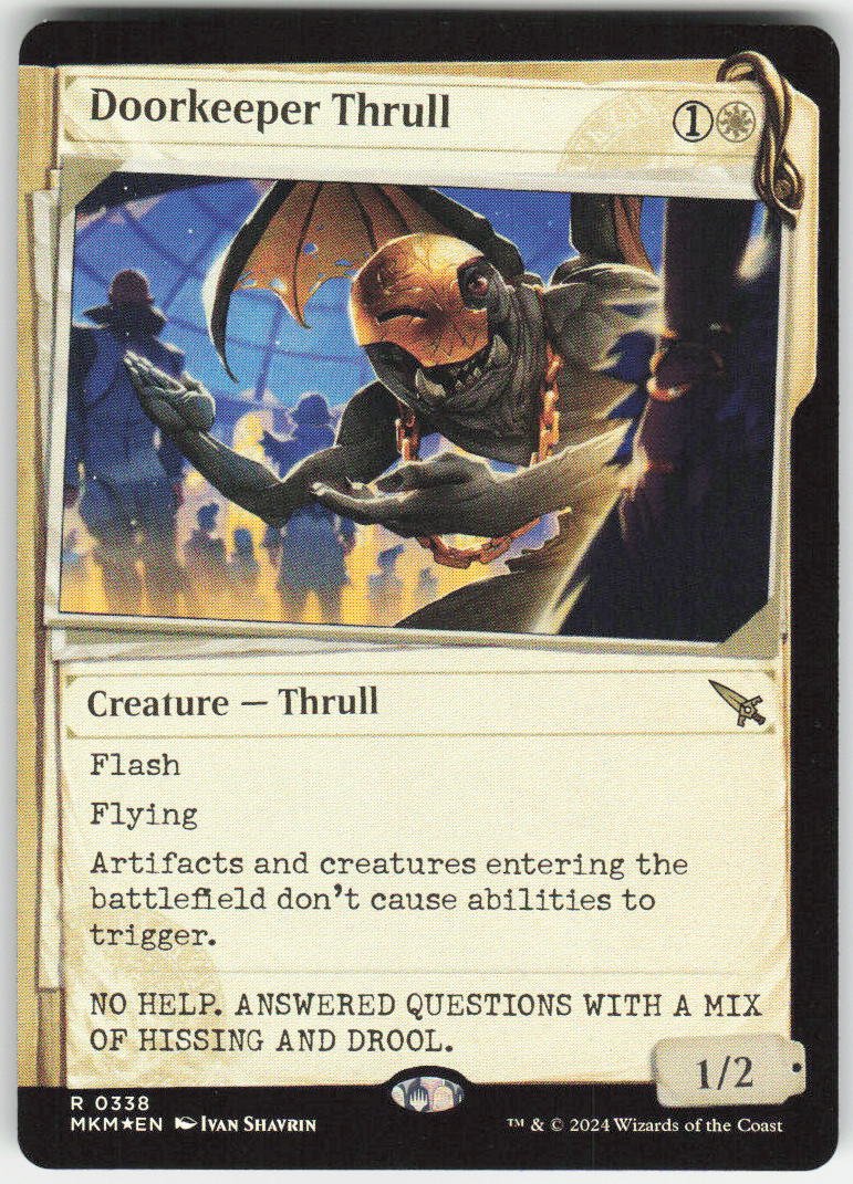 Doorkeeper Thrull (Showcase Foil) R Murders at Karlov Manor 338 NM
