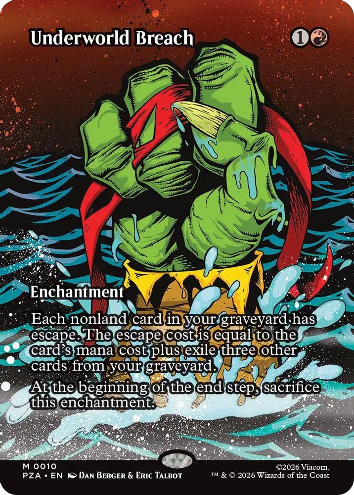 Underworld Breach (Borderless) 10 Mythic Teenage Mutant Ninja Turtles NM/M
