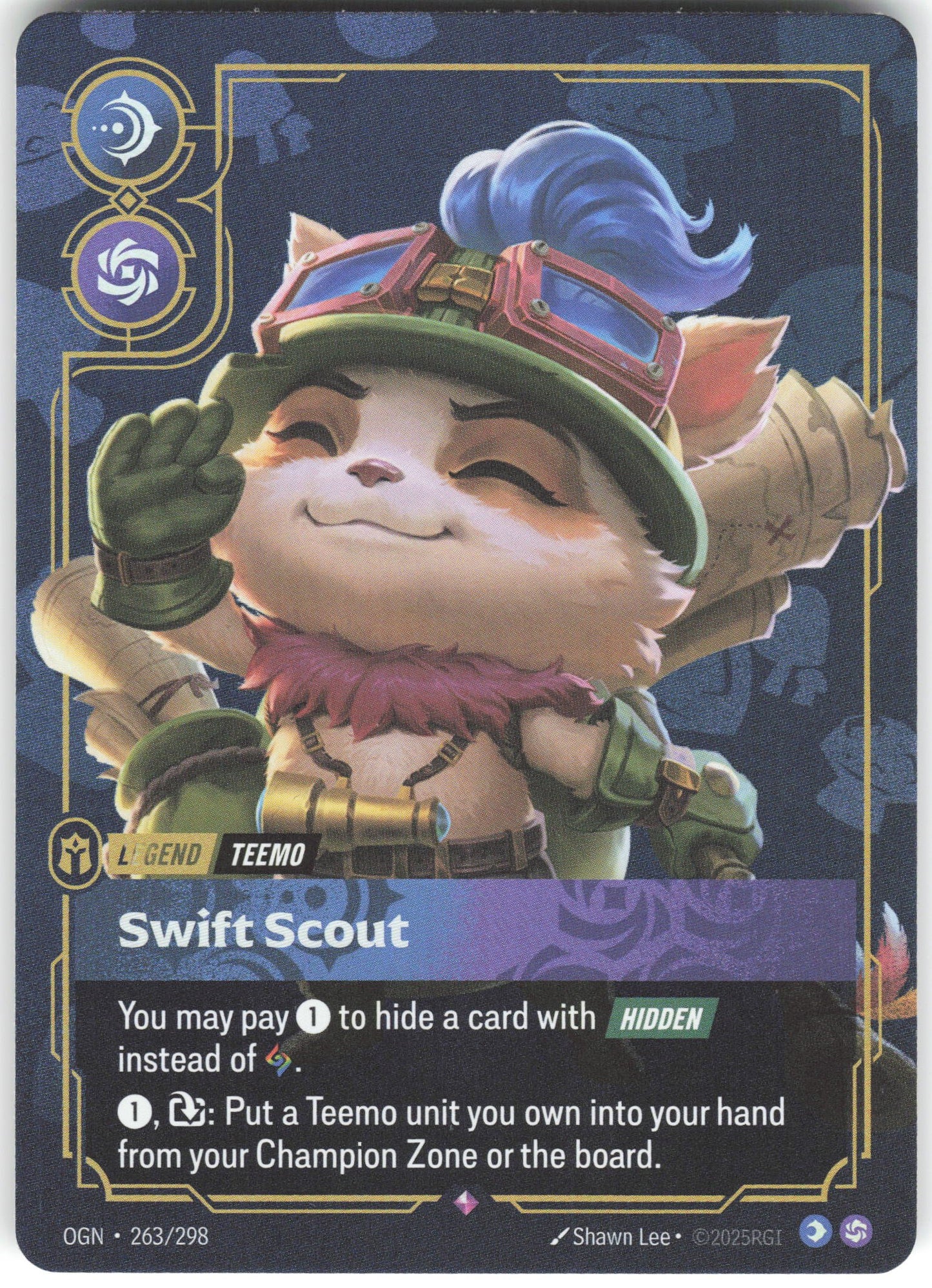 Teemo - Swift Scout Rare Origins 263/298 NM