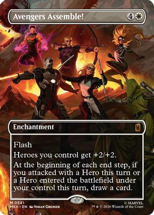 Avengers Assemble! (Borderless) (0341) 341 Mythic Marvel Super Heroes NM/M