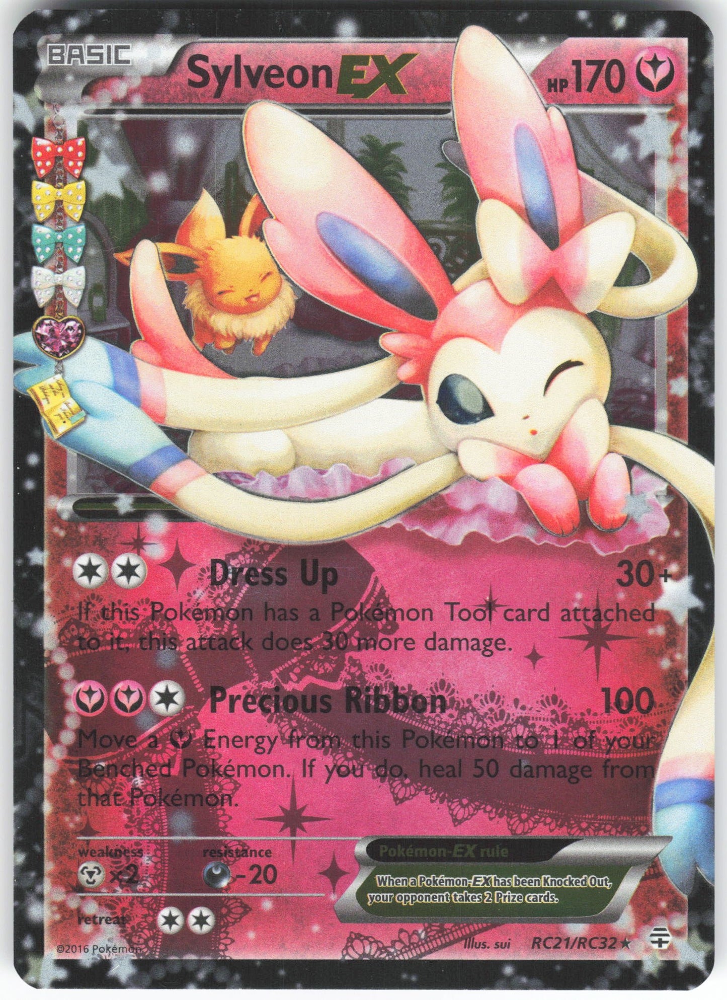 Sylveon EX Ultra Rare Generations: Radiant Collection RC21/RC32 NM
