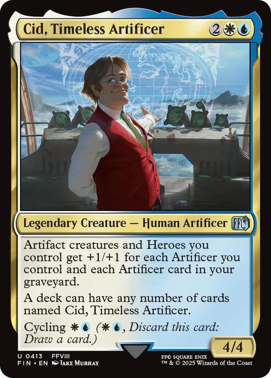 Cid, Timeless Artificer (0413) 413 Uncommon FINAL FANTASY NM/M